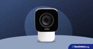 security camera on abstract background