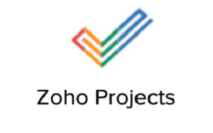 The multi-colored logo for Zoho Projects software